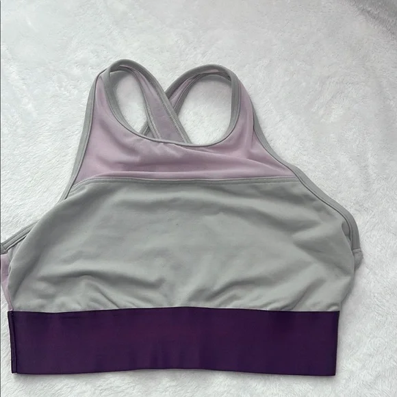 Aerie Blue and Purple Sports Bras Seamless Support - Picture 7 of 9